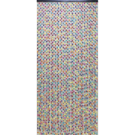 Rideau de Portière Perles Bubble Gum E534 90x200cm - MOREL