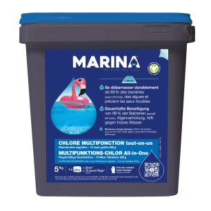 Chlore Multifonction Tout-En-Un Maxi Galets 500g 5kg - MARINA