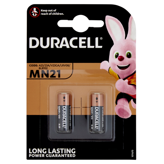 Piles Spéciales MN21 V23GA 12V Blister de 2 - DURACELL