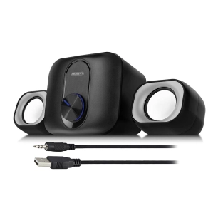 eminent 2.1 stereo speaker set for pc and laptop, usb-powered