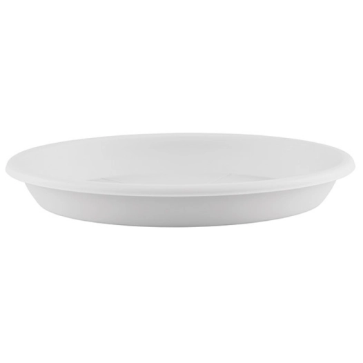 Soucoupe ronde 26cm blanc pour pot de fleur - EDA