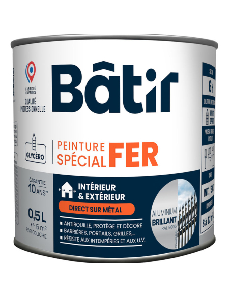 Peinture Aluminium Brillante Finition aluminium brillante et protection - Batir Peintures