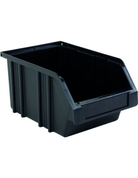 Bac à Bec Eco Noir 8L (Lot de 24) Rangement modulaire éco-responsable pour atelier - NOVAP