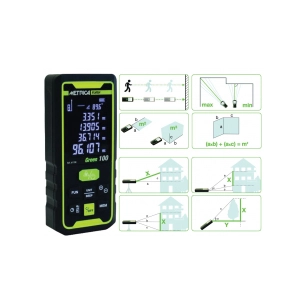 telemetre laser flash green plages de mesures 0,05 à 100 m