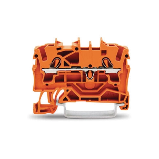 100 2 conducteurs à travers le bornier 2,5 mm², orange