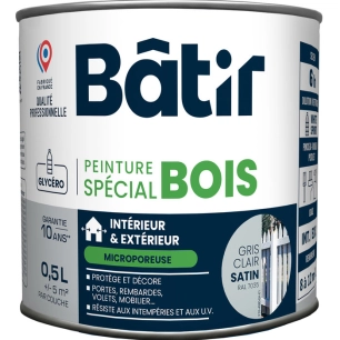 p/bois sat 0,5l gris c ral7035