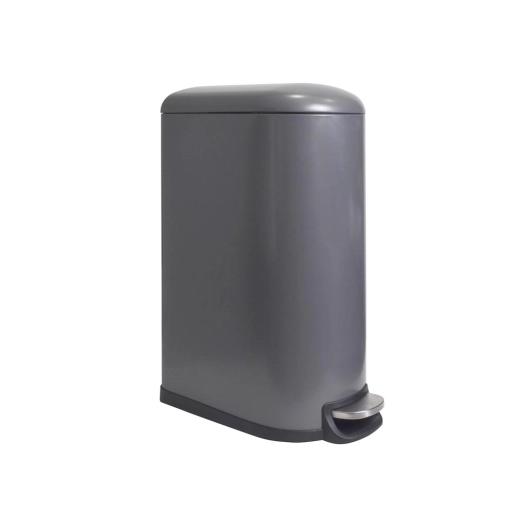poubelle urbaine - 40 l - rectangulaire - gris mat