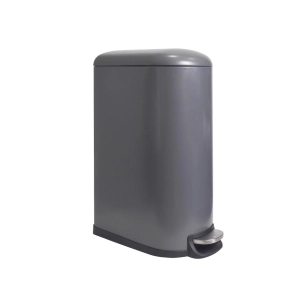 poubelle urbaine - 40 l - rectangulaire - gris mat