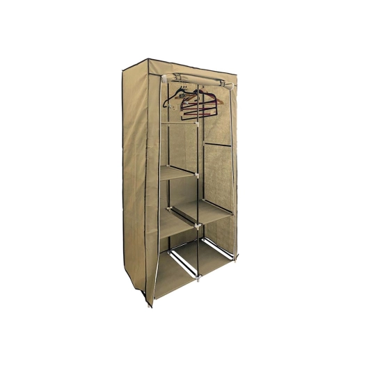 armoire de rangement - beige - 89 x 44,5 x 169 cm