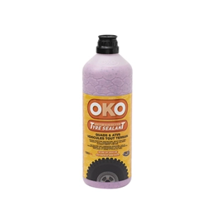 Flacon d'anti-crevaison préventif et curatif OKO ROSE - Quads et ATV. 1,25 litre avec outil de démon