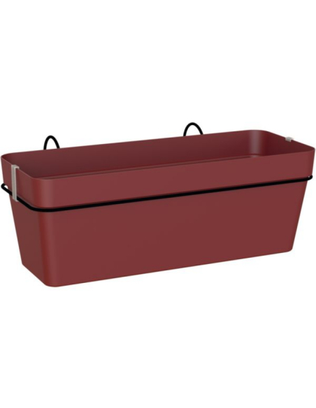 Jardinière Capri Rouge 12.5L Arrosage autonome avec réserve d'eau - ARTEVASI