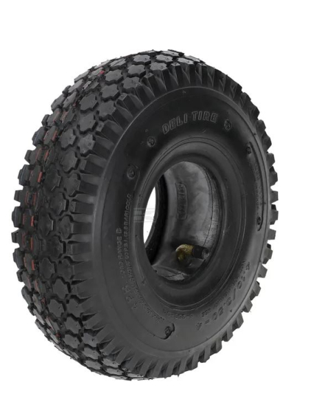 Pneu + chambre à air 4.10/3.50-4 4 plis HF-201 - KRAMP