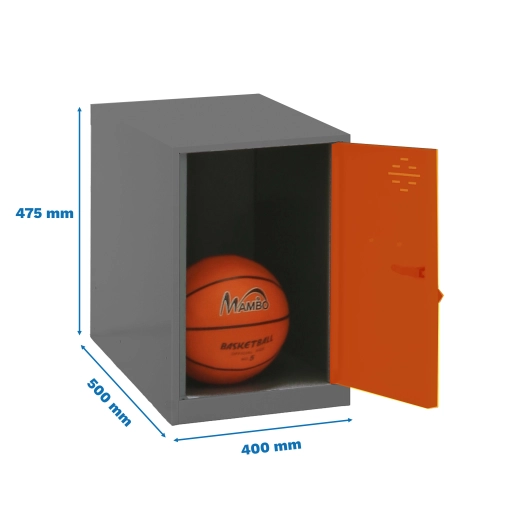 Casier-Armoire SIMONLOCKER DISM. MINI 475x400x500 mm ANT/ORANR ANTRACITE/ORANGE 475x400x500 - SIMONRACK