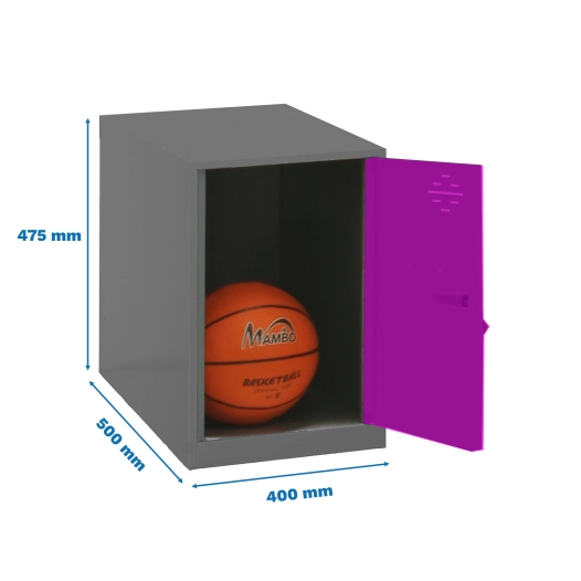 Casier-Armoire SIMONLOCKER DISM. MINI 475x400x500 mm ANT/ROS ANTRACITE/ROSE 475x400x500 - SIMONRACK