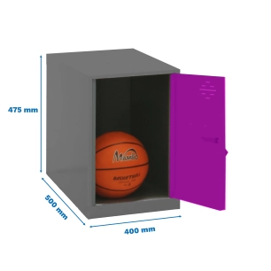 Casier-Armoire SIMONLOCKER DISM. MINI 475x400x500 mm ANT/ROS ANTRACITE/ROSE 475x400x500 - SIMONRACK