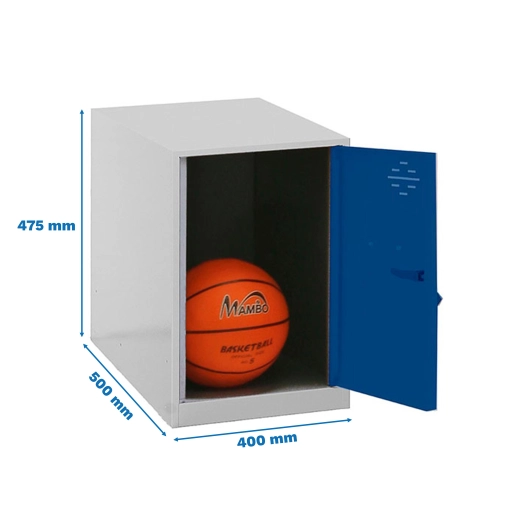 Casier-Armoire SIMONLOCKER DISM. MINI 475x400x500 mm GR/BLU GRIS/BLEU 475x400x500 - SIMONRACK