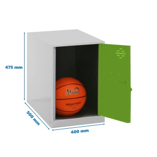 Casier-Armoire SIMONLOCKER DISM. MINI 475x400x500 mm GR/VER GRIS/VERT 475x400x500 - SIMONRACK