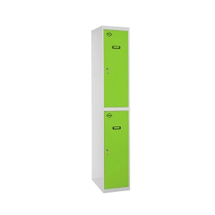 Casier-Armoire SIMONLOCKER PROF.DISM.TANDEM 1/2 300 INI GR/VE GRIS/VERT 1800x300x500 - SIMONRACK