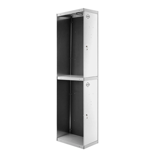 Casier-Armoire SIMONLOCKER PROF.DISM.TANDEM 1/2 300 ADDI GR/BL GRIS/BLANC 1800x300x500 - SIMONRACK