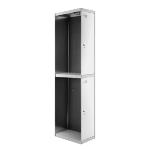 Casier-Armoire SIMONLOCKER PROF.DISM.TANDEM 1/2 300 ADDI GR/BL GRIS/BLANC 1800x300x500 - SIMONRACK