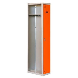 Casier-Armoire SIMONLOCKER PROF.DISM.SINGLE 1/1 300 ADDI GR/ORAN GRIS/ORANGE 1800x300x500 - SIMONRACK