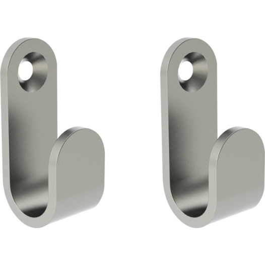 2 crochets laiton chrome