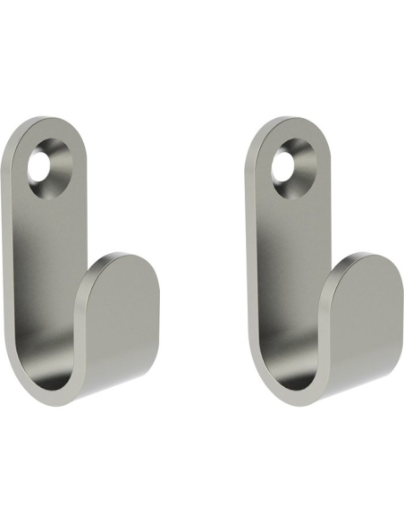 2 crochets laiton chrome