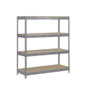 Etagère charge lourde BRICOFORTE 1204-4 CHIPBOARD GALVA/BOIS - 2000x1200x450 300Kg - SIMONRACK