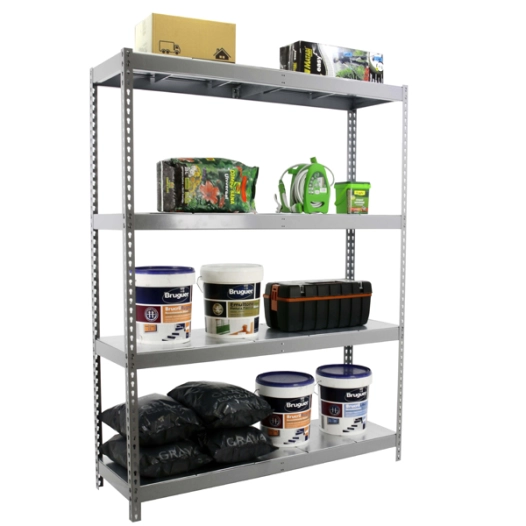 Etagère sans vis ECOFORTE 1806-5 METAL GRIS/GALVA GRIS/GALVA 2000x1800x600 - SIMONRACK