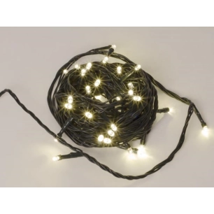 lumière scintillante led - 6 m - 40 lampes blanches - fil vert - modulateur - 24 v