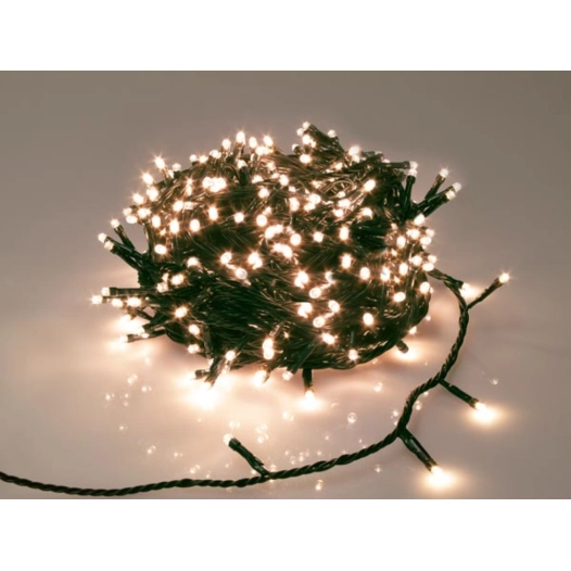 immensity light led - steady - 60 m - 900 lampes blanches arizona - fil vert - 31 v