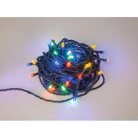 maxilight led - 8 m - 120 lampes multicolores - fil vert