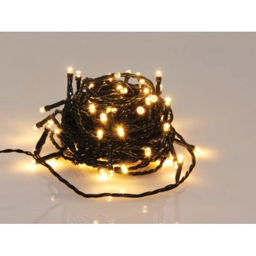 maxilight led - 8 m - 120 lampes blanc chaud - fil vert