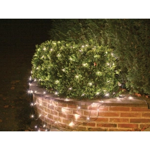netlight led - 2 x 2 m - 144 lampes blanc chaud - fil noir - 36 v