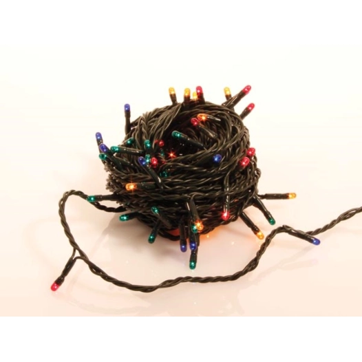 novalight led - 12 m - 80 lampes multicolores - fil vert