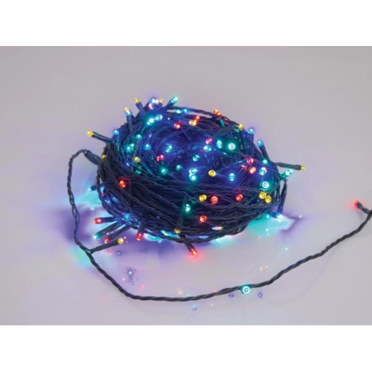 novalight led - 24 m - 160 lampes multicolores - fil vert