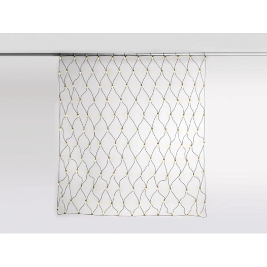 simply-connect pro line - netlight extension - led - 2 x 2 m - 144 lampes blanc chaud - fil noir - 230 v