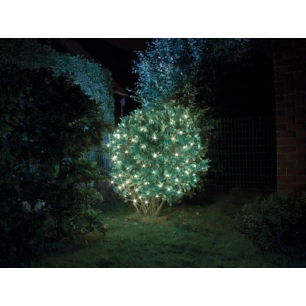 smart netlight led - 1,2 x 1,2 m - 60 lampes blanches - fil vert - modulateur - piles non fournies