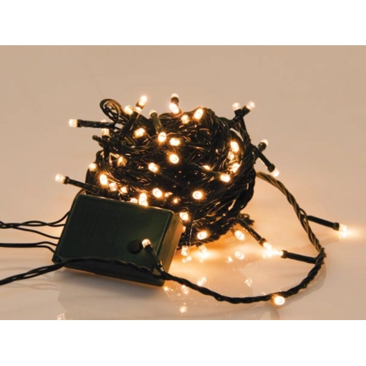 sparkle light led - 8 m - 120 lampes blanc arizona - fil vert - modulateur