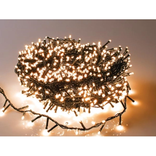 straightlight led - 34 m - 1500 lampes blanches arizona - fil vert