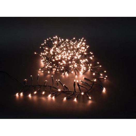 twistlight led - 6 m - 510 arizona lampes blanches - fil noir - 31v