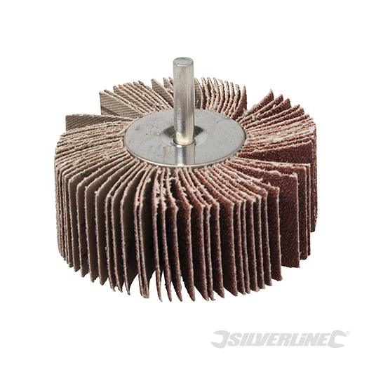 Silverline - Roue à lamelles - 80 mm Grain 40