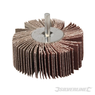 Silverline - Roue à lamelles - 80 mm Grain 40