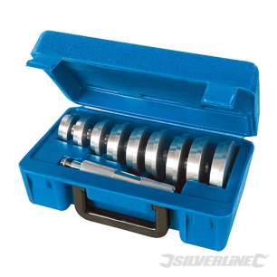 Silverline - Outils de montage pour roulements et joints, 10 pcs - 39,5 - 81 mm