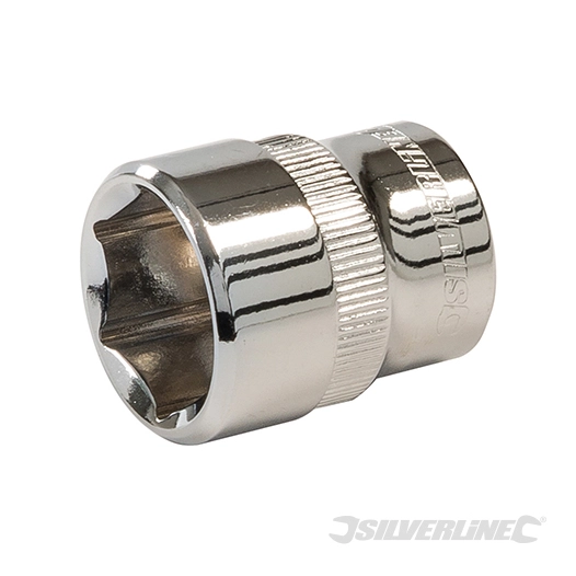 Silverline - Douille métrique 3/8'' 6 pointes - 18 mm