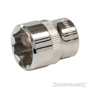 Silverline - Douille métrique 3/8'' 6 pointes - 18 mm