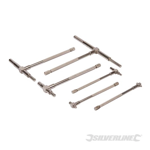 Silverline - Calibres télescopiques, 6 pcs - 8 - 150 mm