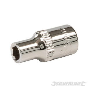 Silverline - Douille métrique 1/4'' 6 pointes - 5 mm