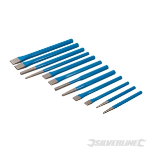 Silverline - Poinçons et chasse-goupilles, 12 pcs - 12 pcs