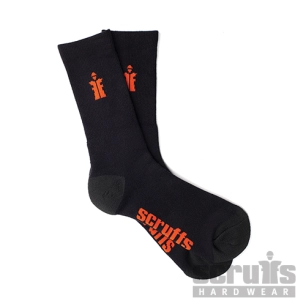 Scruffs - Chaussettes noires Worker, 3 paires - Pointure 41 - 43 (7 - 9,5)